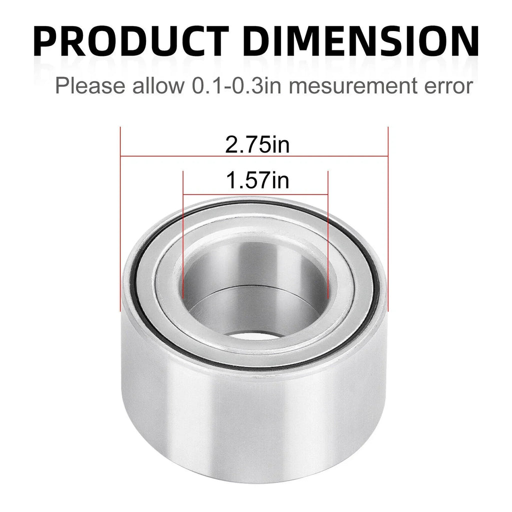 2 Front or Rear Wheel Bearing + Circlip for Honda Pioneer 1000 (2016–2022)