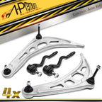 Set of 4 Front Lower Control Arm Tie Rod Ends for BMW 323i 325i 325Ci 328i (1998–2006)