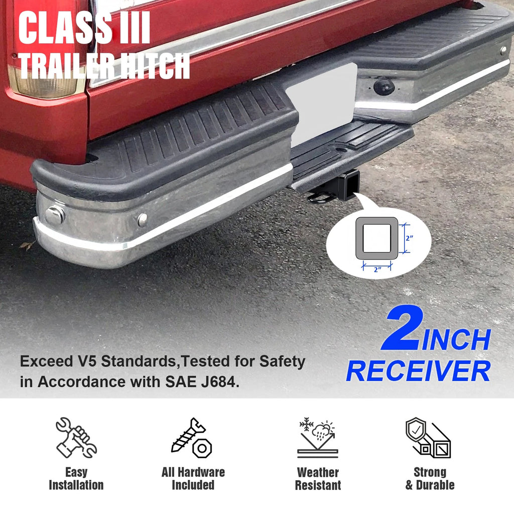 Class 3 Towing Hitch Receiver for Dodge D150 D250 D350 (1981-1993)