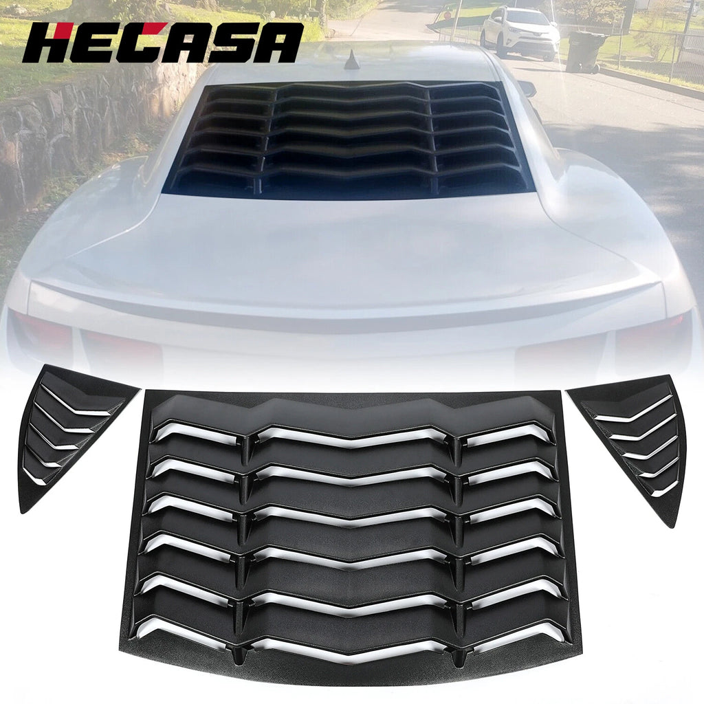 Rear & Side Window Louvers for Chevy Camaro (2010–2015)