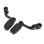 1 1/4 Inch Highway Bar Long Angled Foot Pegs for Harley (Fitment Specific)