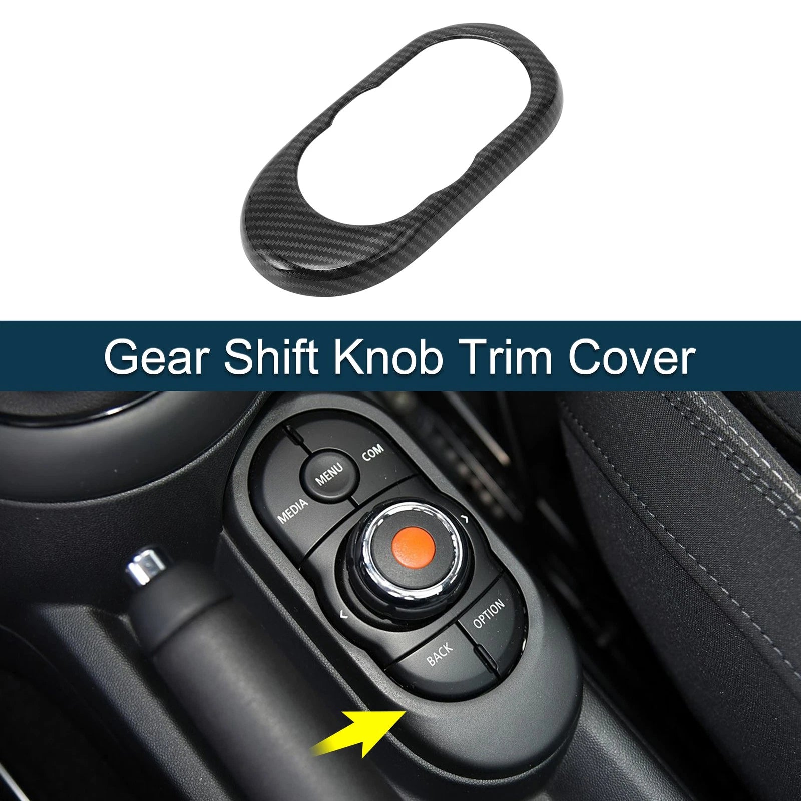 Gear Shift Knob Cover Sticker for BMW Mini Hatch Hardtop (2002–2023)