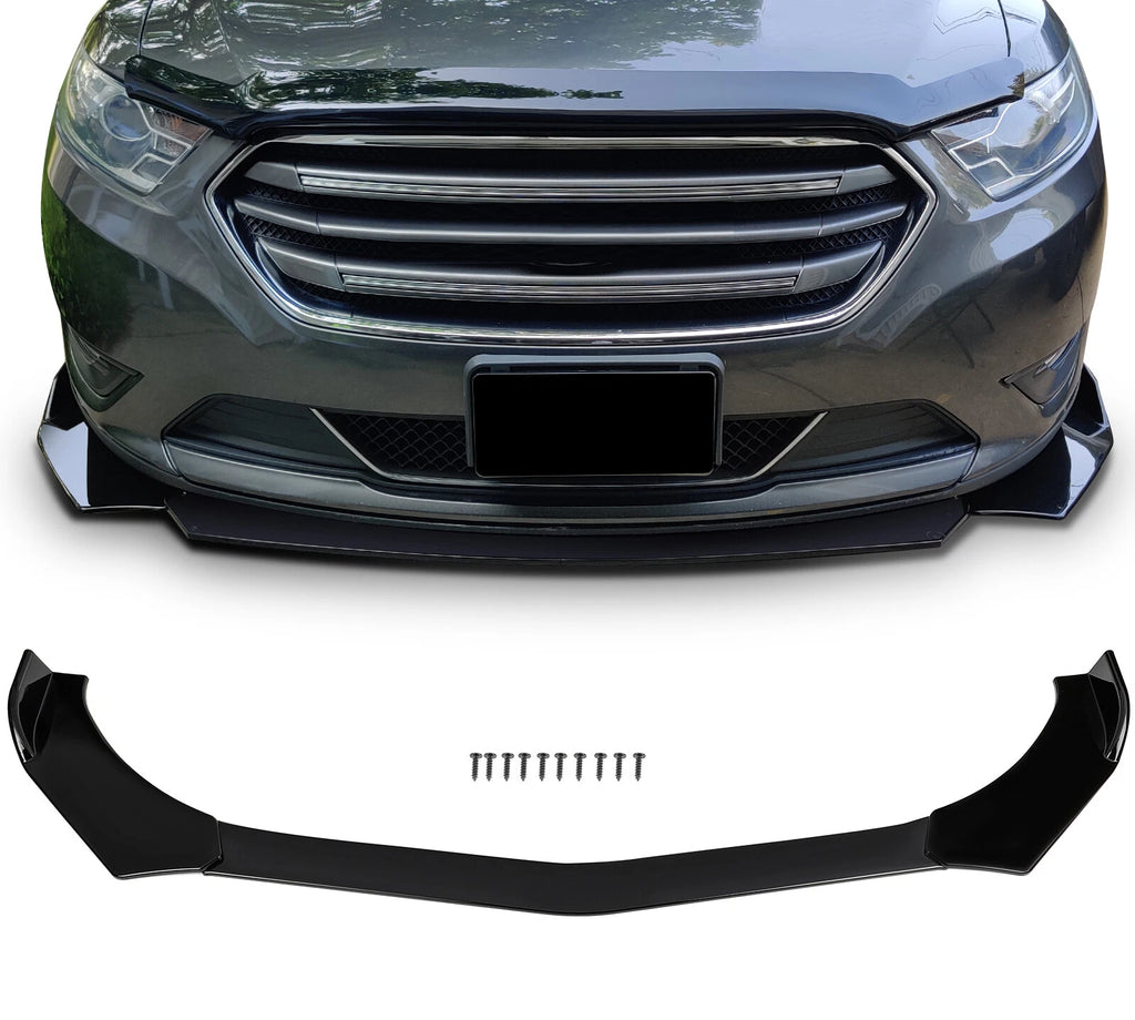 3pcs Glossy Black Front Bumper Lip for Honda Civic BMW Benz Mazda GMC