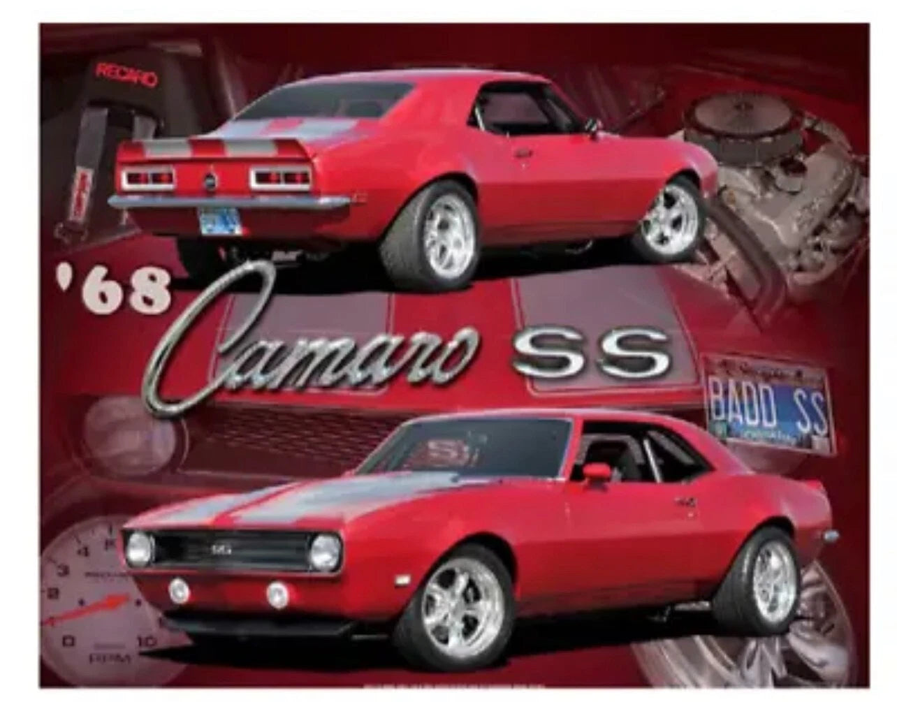Metal Sign for 1968 Camaro SS