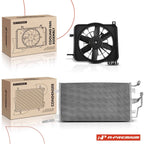 AC condenser and cooling fan assembly kit for Pontiac Sunfire, Chevy Cavalier 