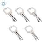 Locking C-Clamp 11" Adjustable Pliers Grip with Swivel Pad - Set of 5