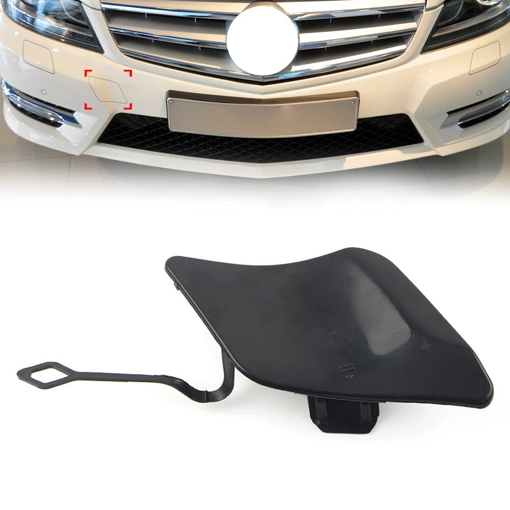 Tow Hook Eye Cover for Mercedes-Benz C Class W204 S204 C204 (2007–2015) Black