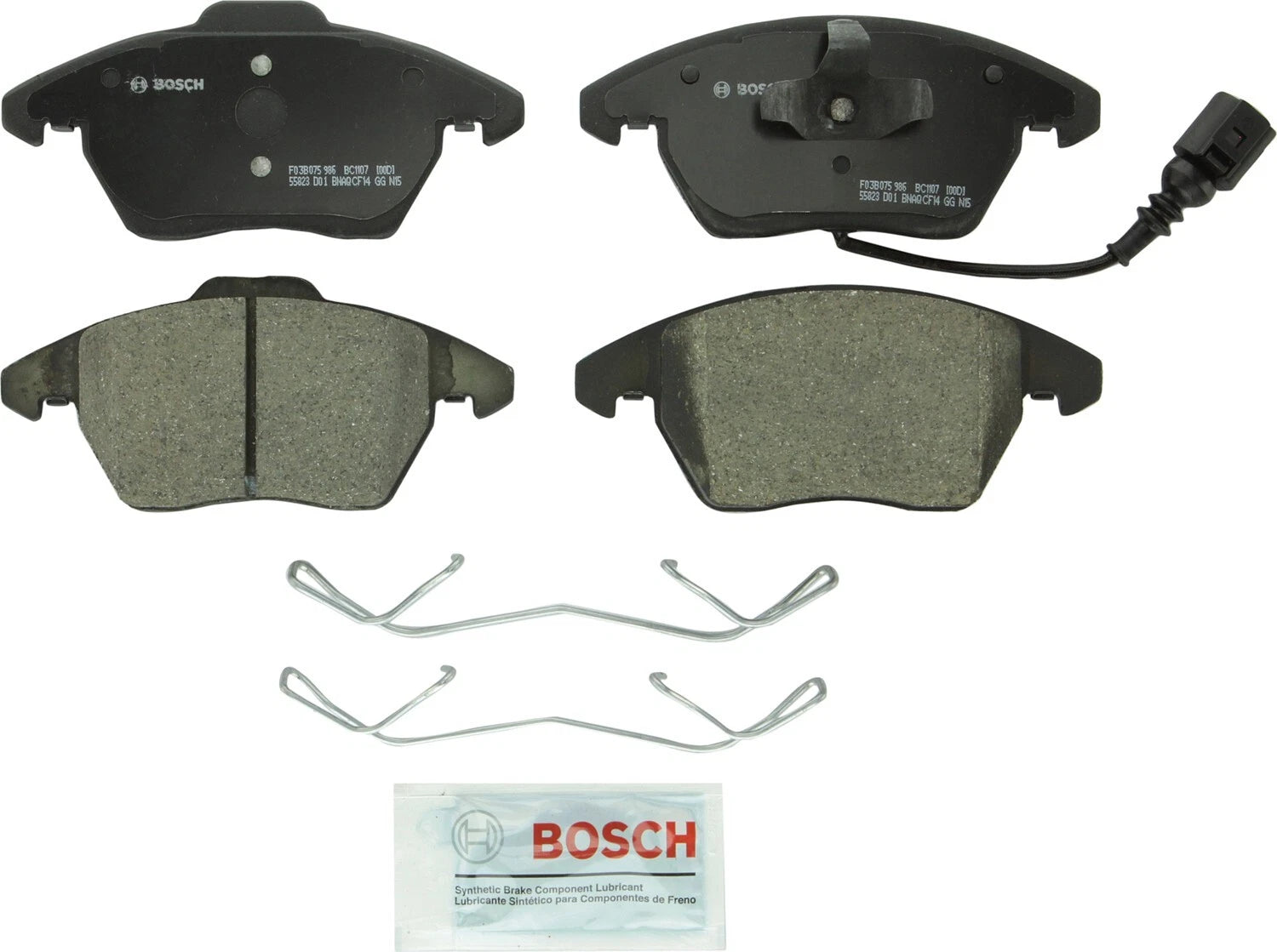 Front Brake Kit 288mm Drilled Rotors & Bosch Ceramic Pads for A3, Q, Beetle, Jetta (2000–2006)