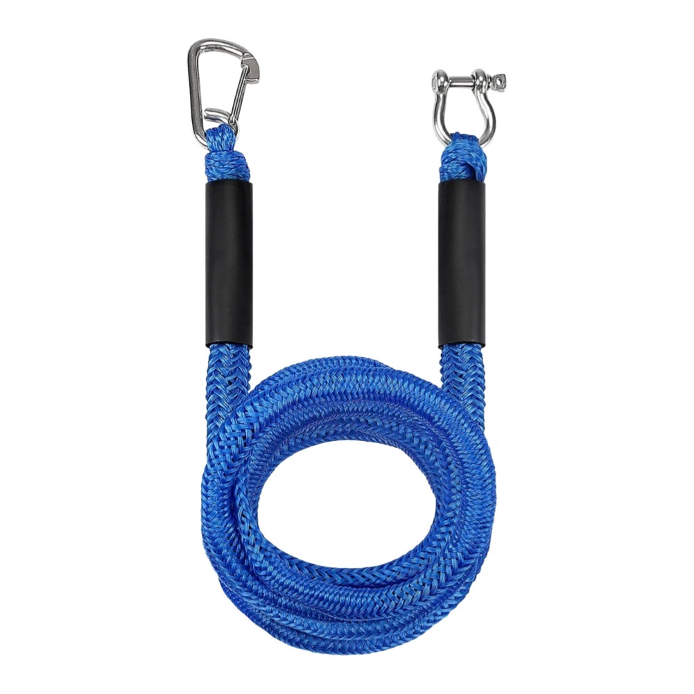 14FT Bungee Line for Boat Docking with 316 SS Shackle (Kayaks)