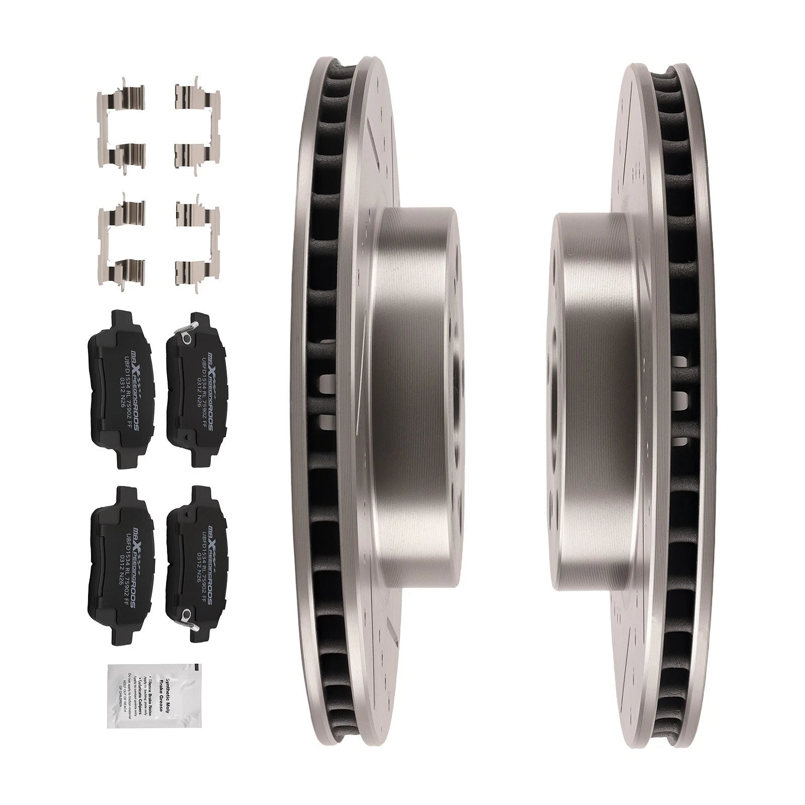 Set of 2 Front Brake Rotors & Ceramic Pads for Toyota Prius (2004–2009) S31377 P822