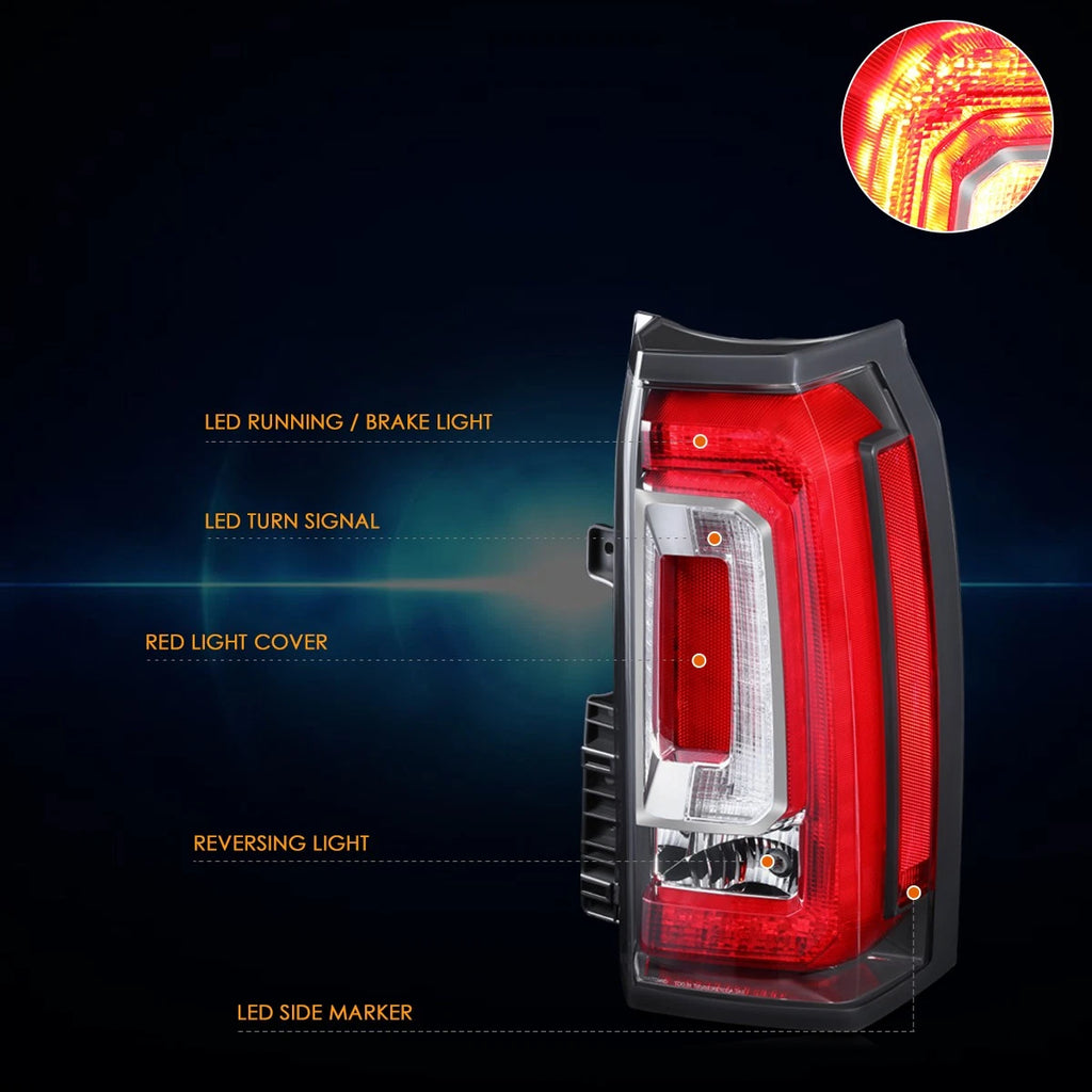 Right Side LED Tail Brake Light Stop Lamp for GMC Yukon XL (2015–2020)
