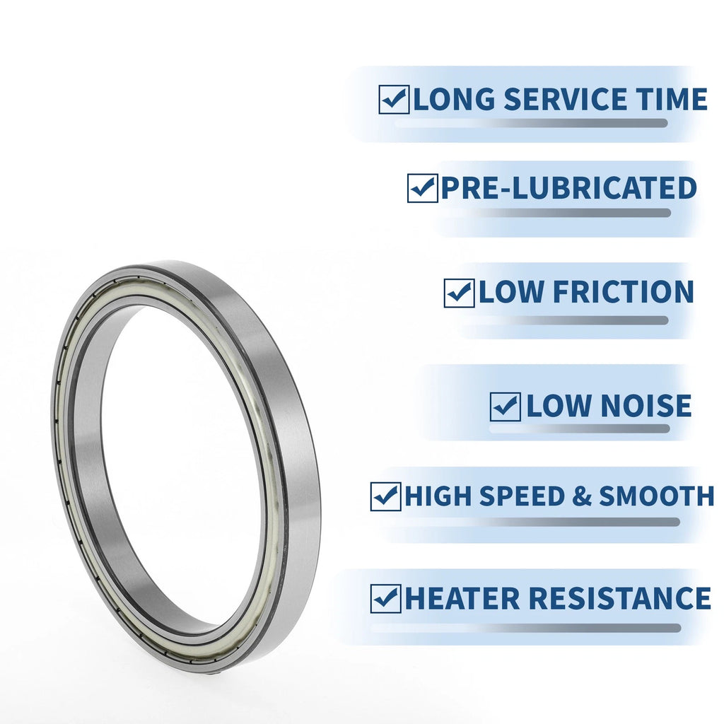 Deep Groove Ball Bearing 6824ZZ for Scooter Skateboard (120x150x16mm)