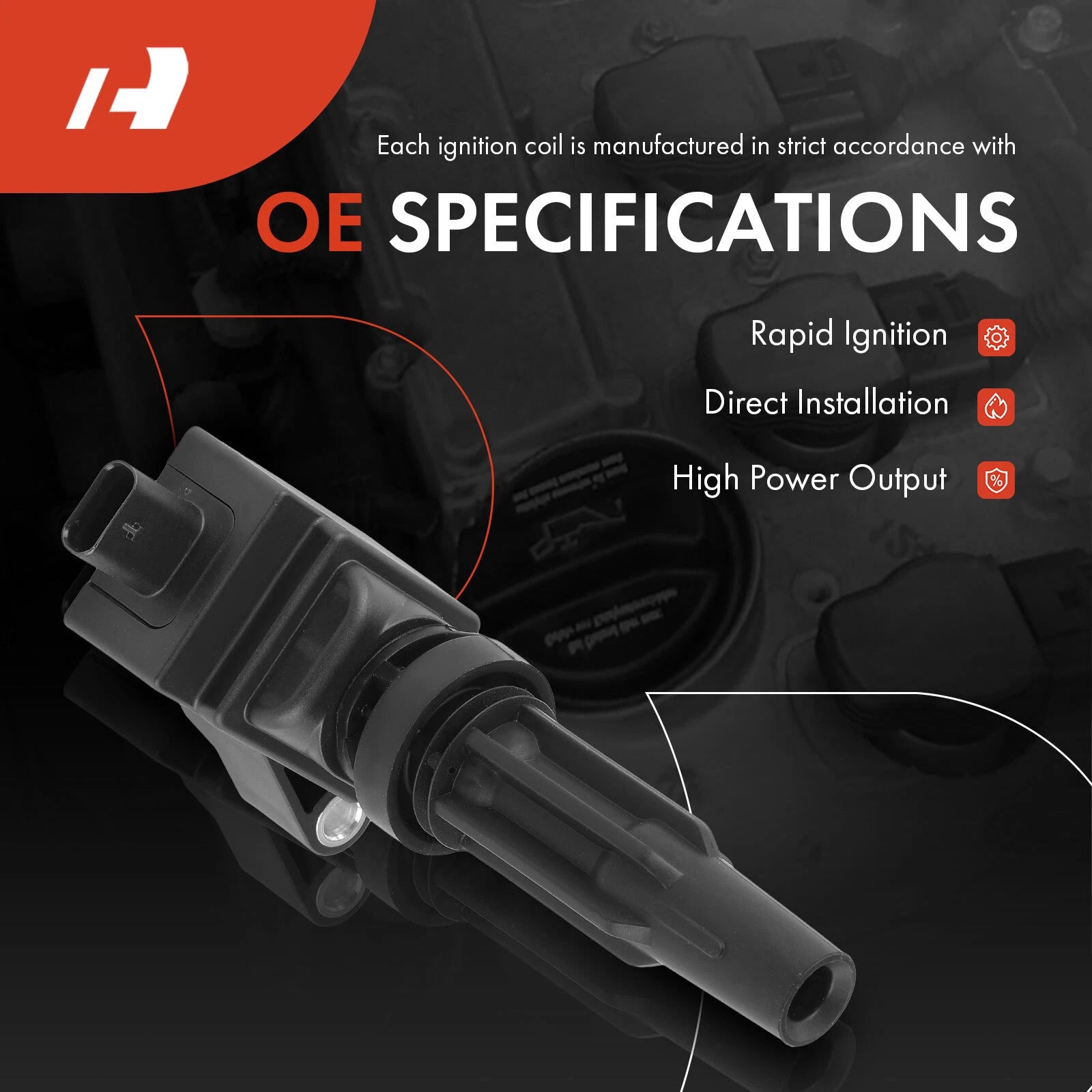 Ignition Coil for Ford Explorer, Escape, Edge, Ranger (2019-2022)