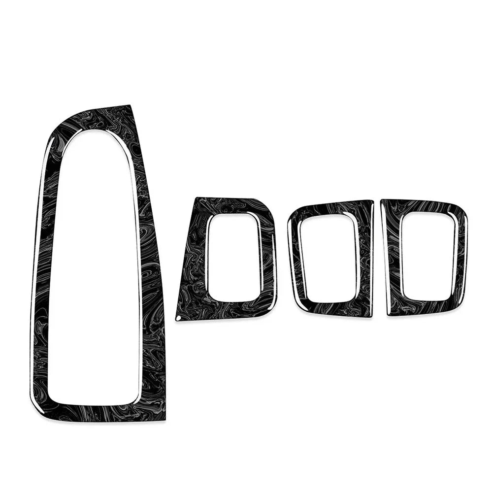 4 Pcs Marbling Window Switch Trim for Benz GLC Class Coupe (2017-2023)