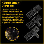Crankshaft Position Sensors 23731-6J90B 23731-AL61A 23731-AL60C for Nissan