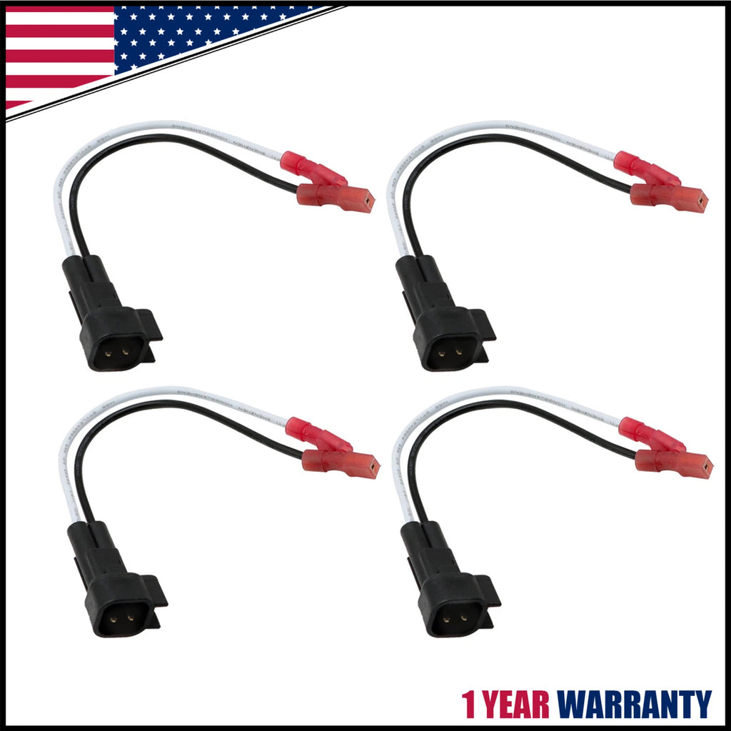 Set of 4 Speaker Connector Harness Adapter for Ford Lincoln Mercury (SP-5600, 72-5600)
