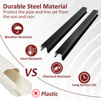 Metal Line Cover Kit for Mini Split Air Conditioner (2 pcs)
