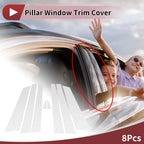 Door Pillar Window Trim for Chevrolet Impala (2014–2020) Silver Tone