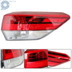 Passenger Right Side Outer Tail Lights for Toyota Highlander (2017-2019)