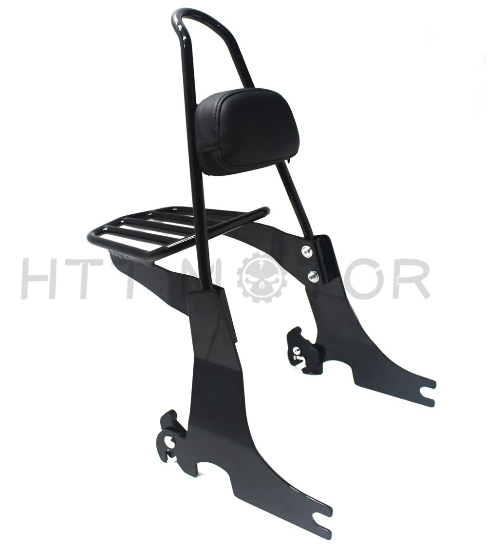 Detachable Sissy Bar Backrest & Luggage Rack for Harley Sportster (2004–2016)