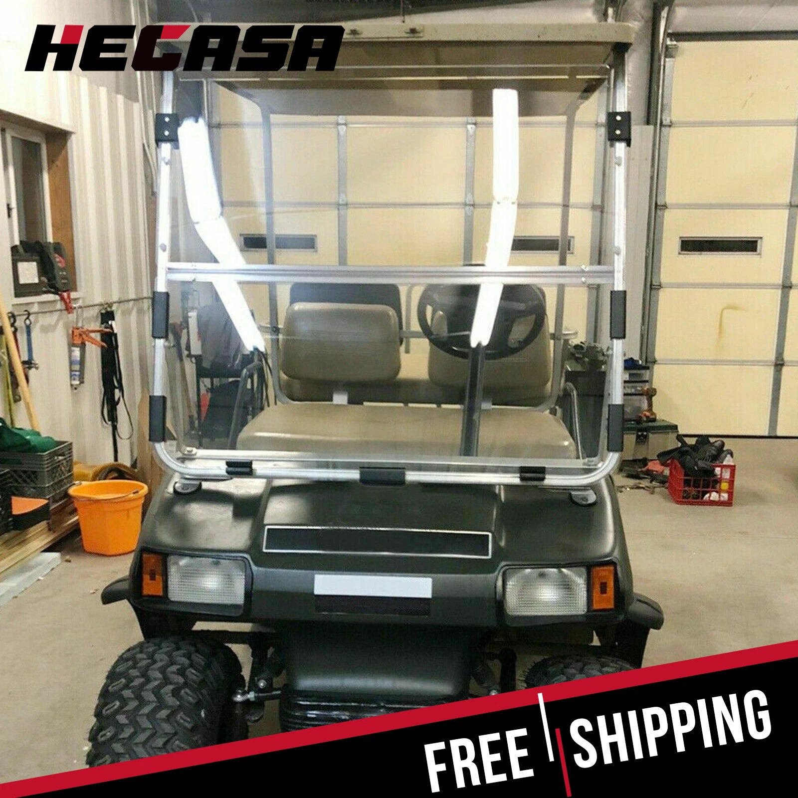 Folding Clear Windshield for Club Car DS (1982-2000.5)