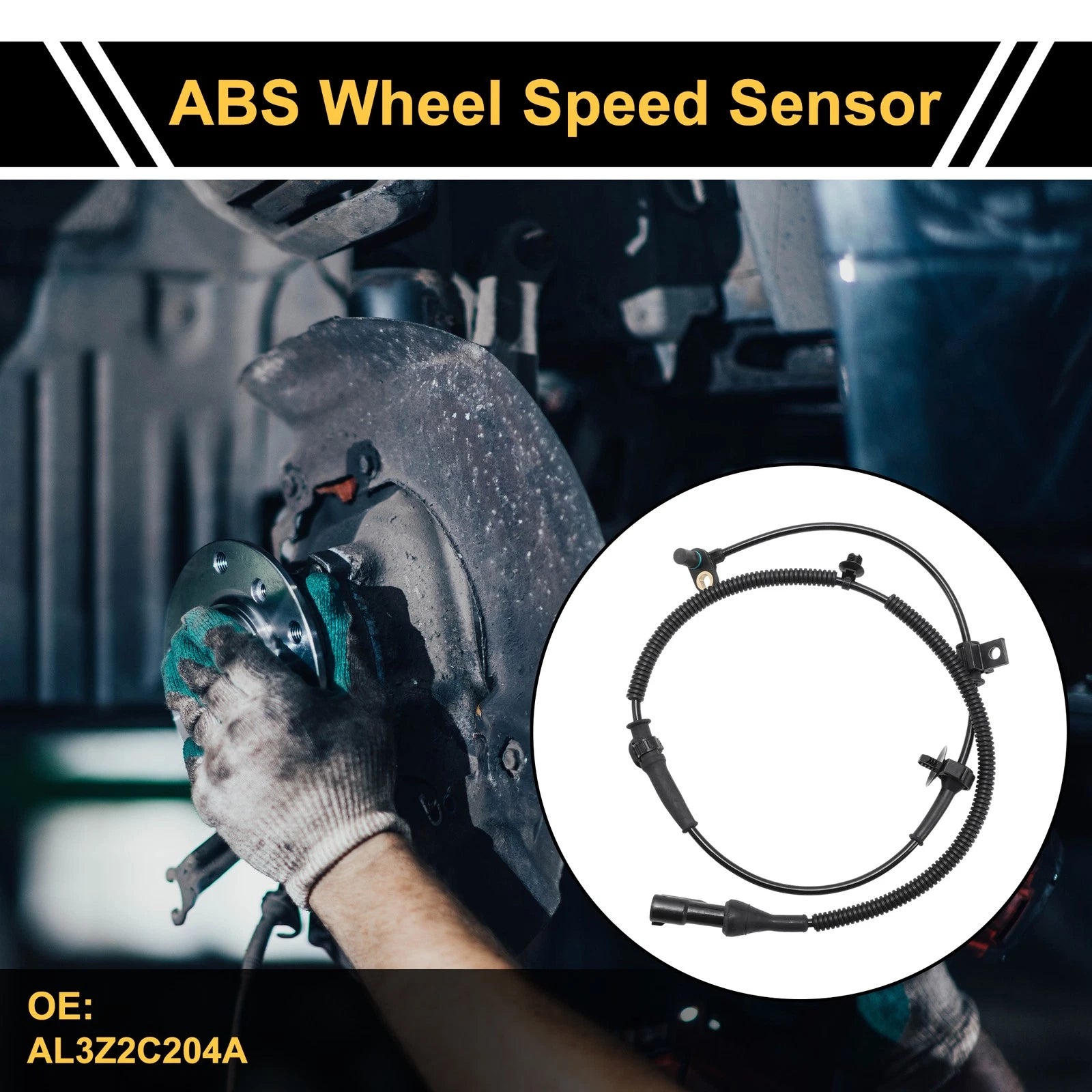 ABS Wheel Speed Sensor No.AL3Z2C204A for Ford F-150 (2010) Front Left/Right