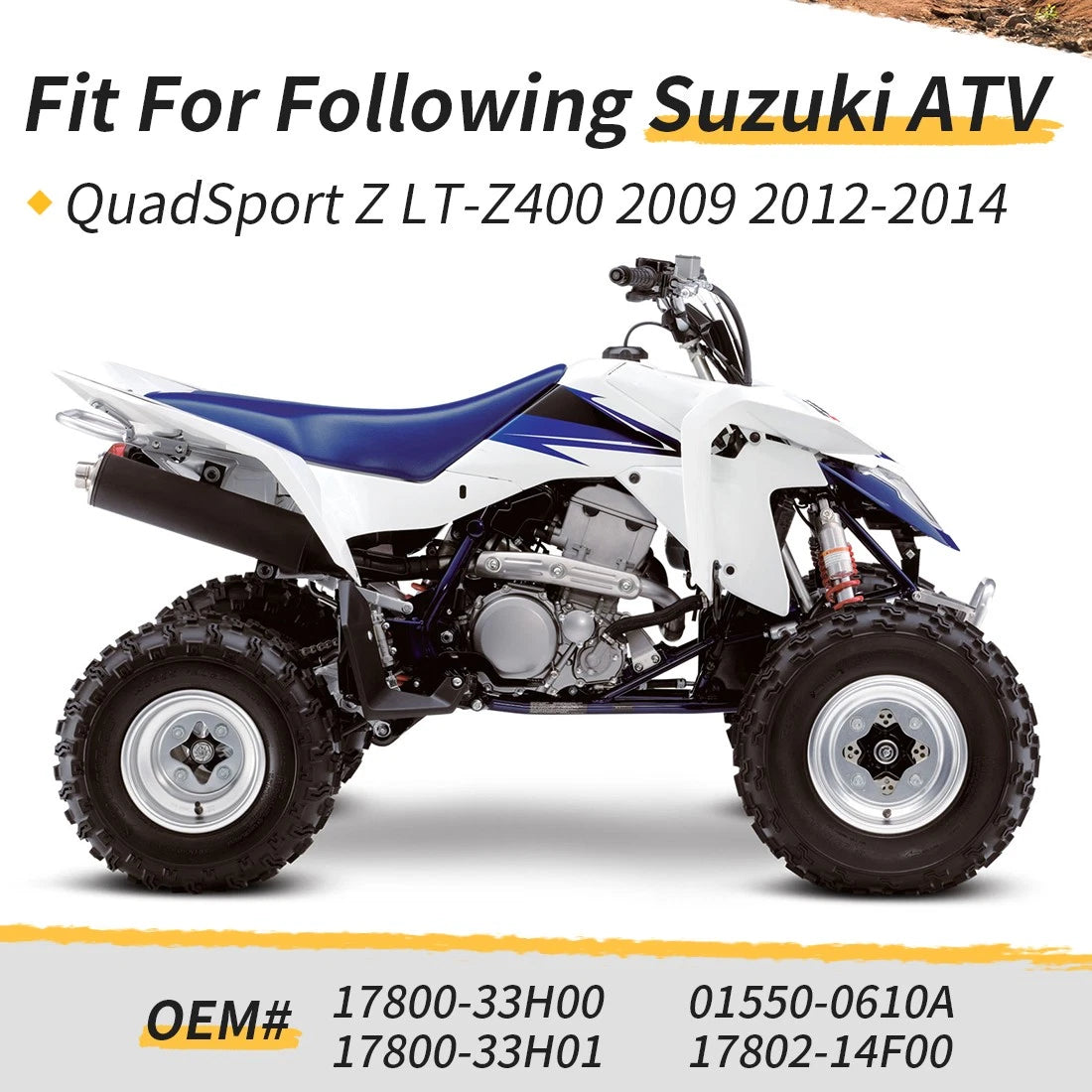 Radiator Fan Assembly for Suzuki Quadsport LTZ 400 (2009–2014) 17800-33H01