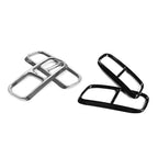 Rear Exhaust Muffler Tail Pipe Cover Trim for Audi Q7 (2016–2019) Silver