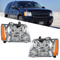 Set of 2 Halogen Headlights for Chevy Avalanche/Suburban/Tahoe (2007â2014)