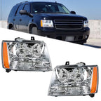 Set of 2 Halogen Headlights for Chevy Avalanche/Suburban/Tahoe (2007â2014)