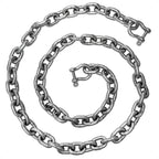 5/16" Boat Anchor Chain with 2 Shackles for Marine Use (HTG4)