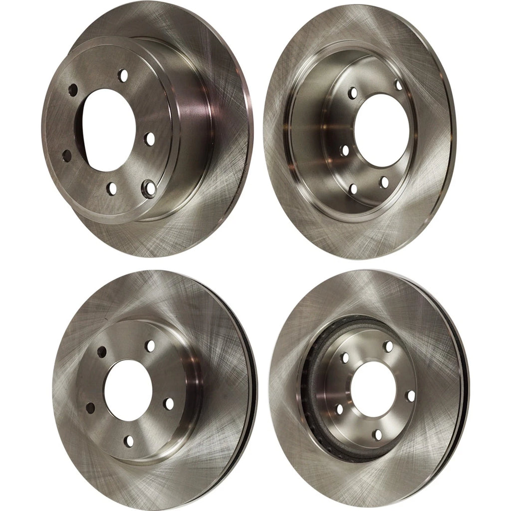Front and Rear Disc Brake Rotors for Dodge Caliber (2010–2012)