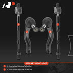 Front Steering Tie Rod End for Chevrolet Caprice 2011-2013 (4-Pack)