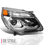 Right Side Chrome Projector Headlight for Chevy Equinox (2016–2017)
