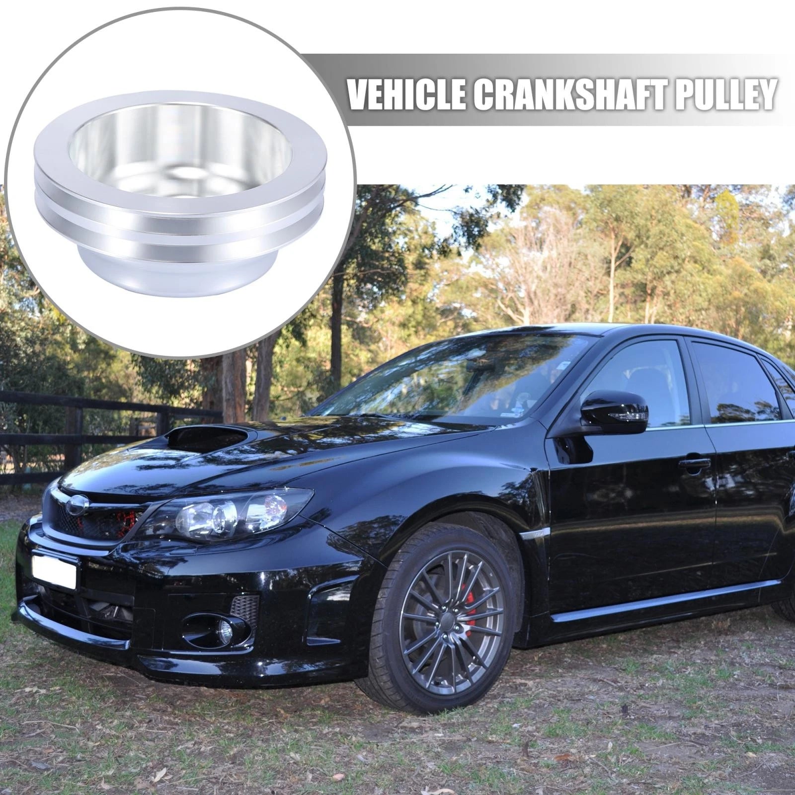 Crankshaft Pulley for Chevy SBC 350 (Long Water Pump, Double Groove)