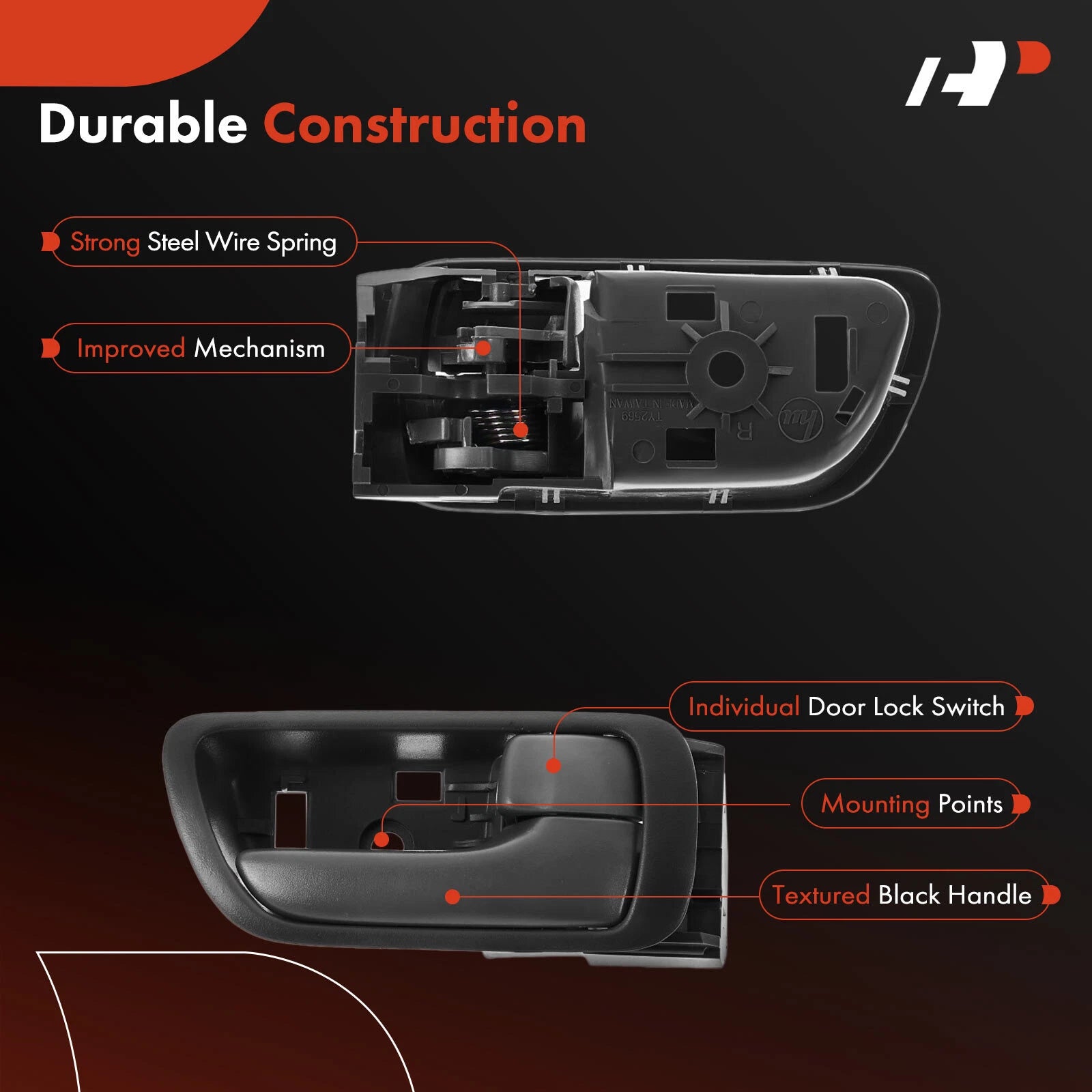 Front Right Interior Door Handle for Toyota Camry (2002-2006)