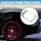 Gear Shift Frame Trim Sticker Panel Cover for Toyota Tundra (2014–2021) Silver Tone