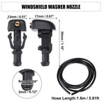Set of 2 Windshield Washer Nozzles No. 3W7Z17603AA for Ford E-150 (2010–2014)