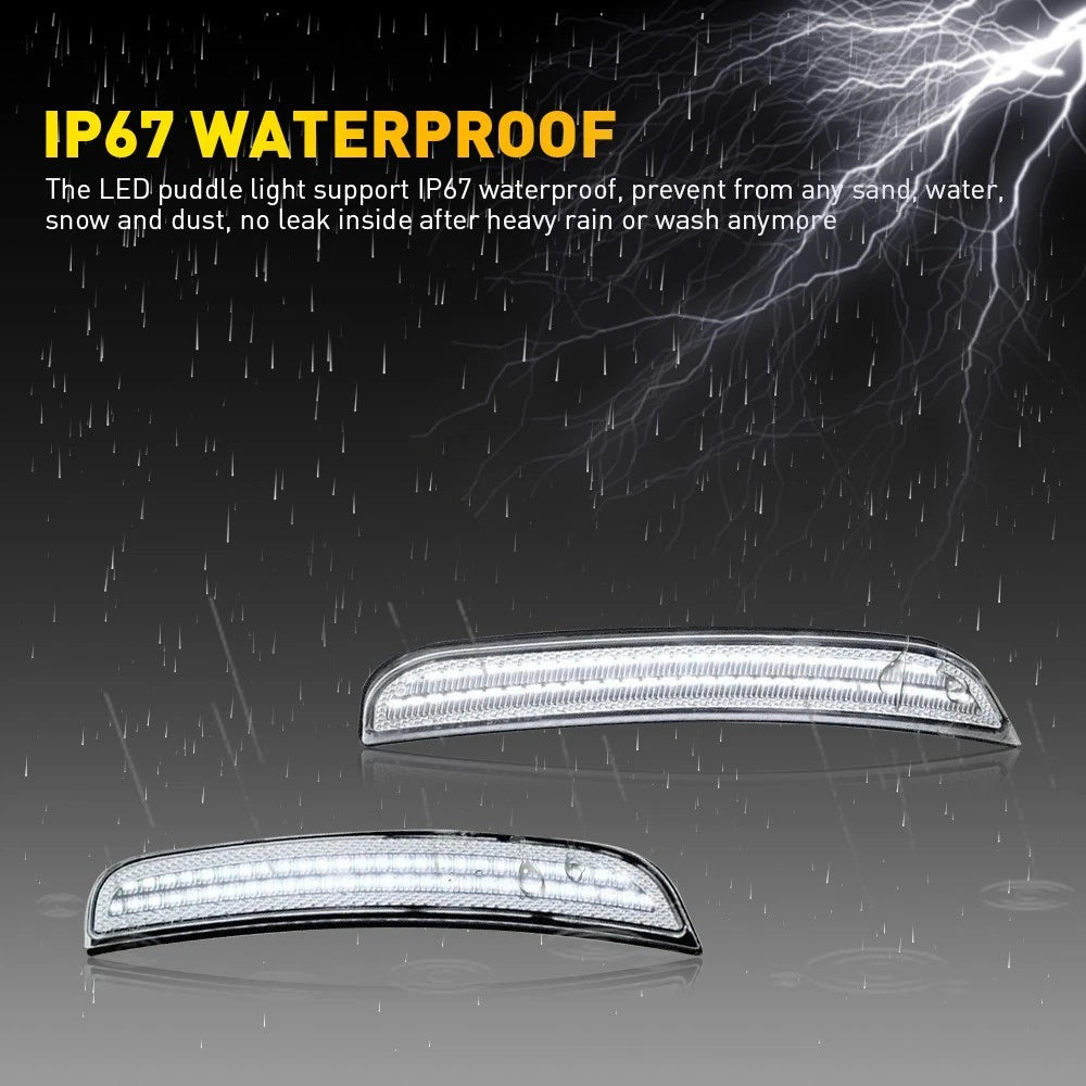 4X LED Side Marker Light Clear Lens for Dodge Charger (2015–2022)