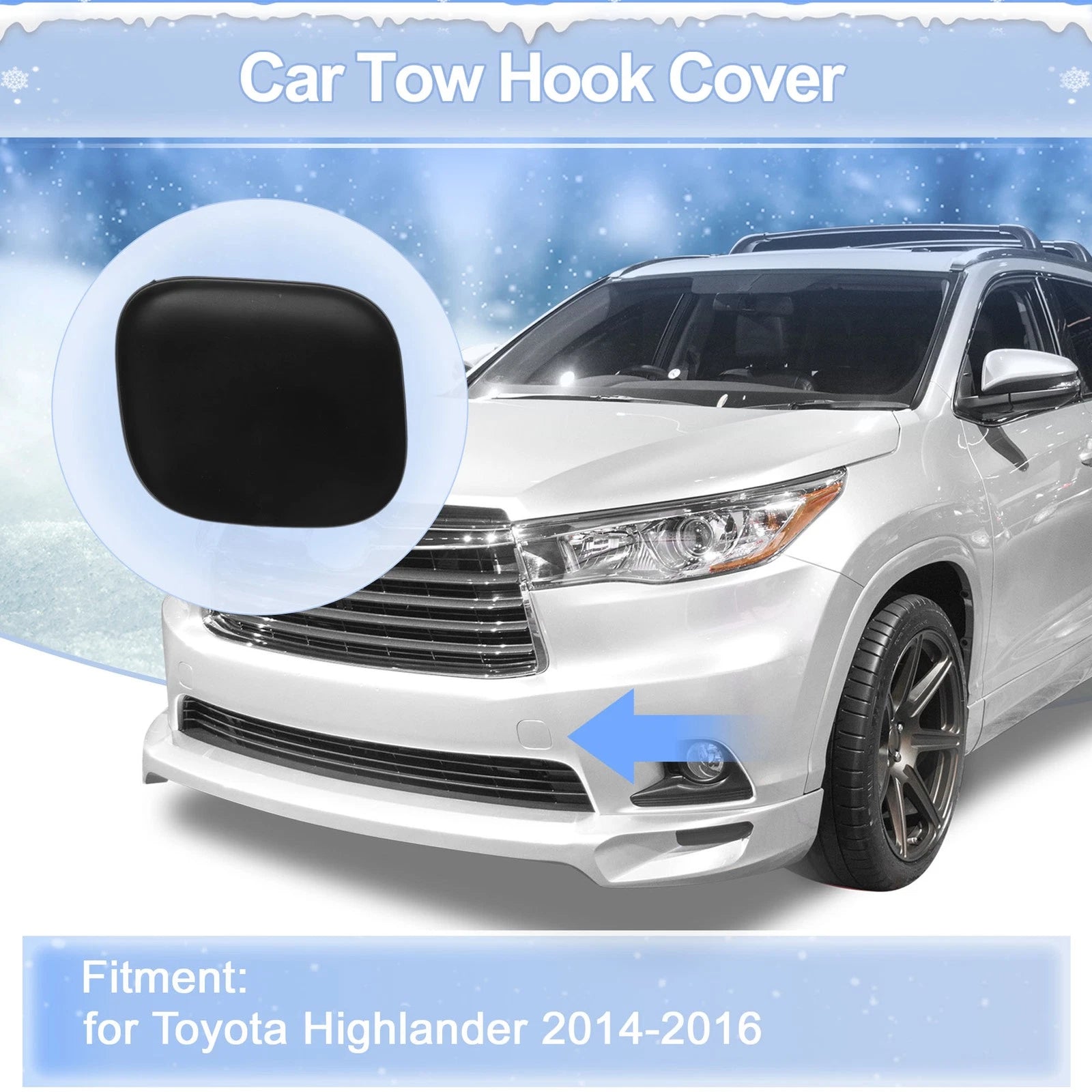 Tow Hook Cover Cap for Toyota RAV4 (2009–2012) No. 5328642928