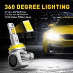 AUXITO H11 H8 H9 LED Headlight Kit for