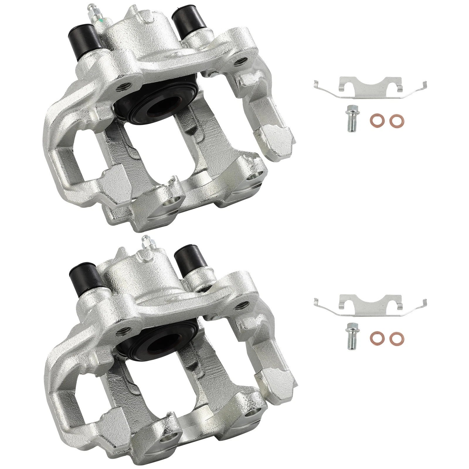 Set of 2 Rear Brake Calipers with Bracket for Dodge Durango (2011–2020)