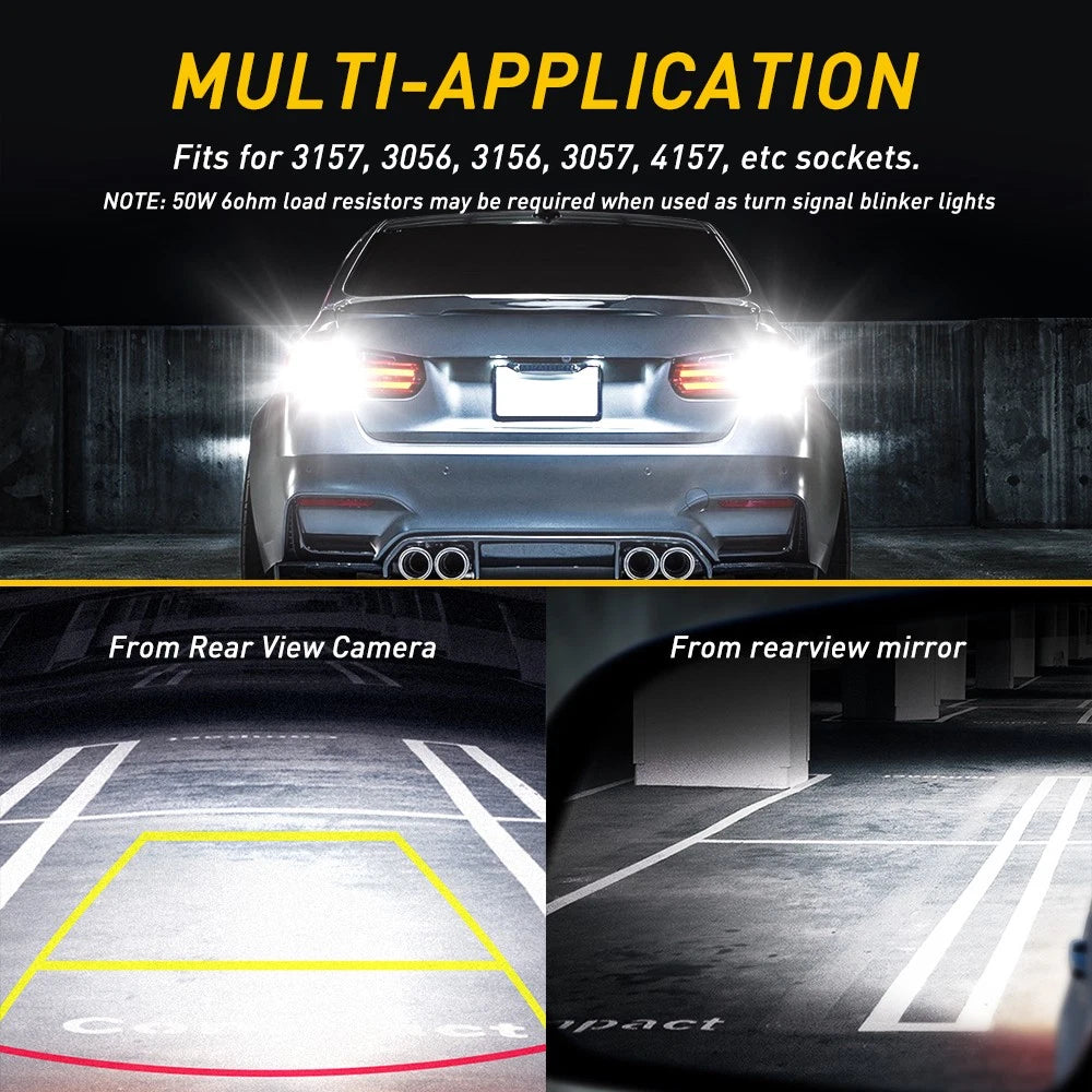 Set of 2 LED Back Up Reverse Light Bulbs for AUXITO (7440/7441)