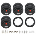 Set of 4 Air Spring Bags for Universal Applications (2600lbs, 1/2" NPT)