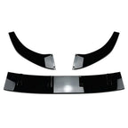 Gloss Black Front Bumper Splitter Lip for Volkswagen Polo (2018-2023)