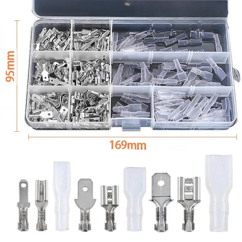 270 Piece Crimp Terminal Connectors for Electrical Wire (28, 48, 63mm)