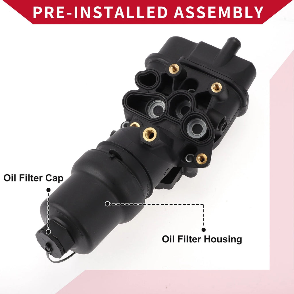 Engine Oil Cooler Filter Housing for Volkswagen Jetta (2006–2010) No. 06D115397K