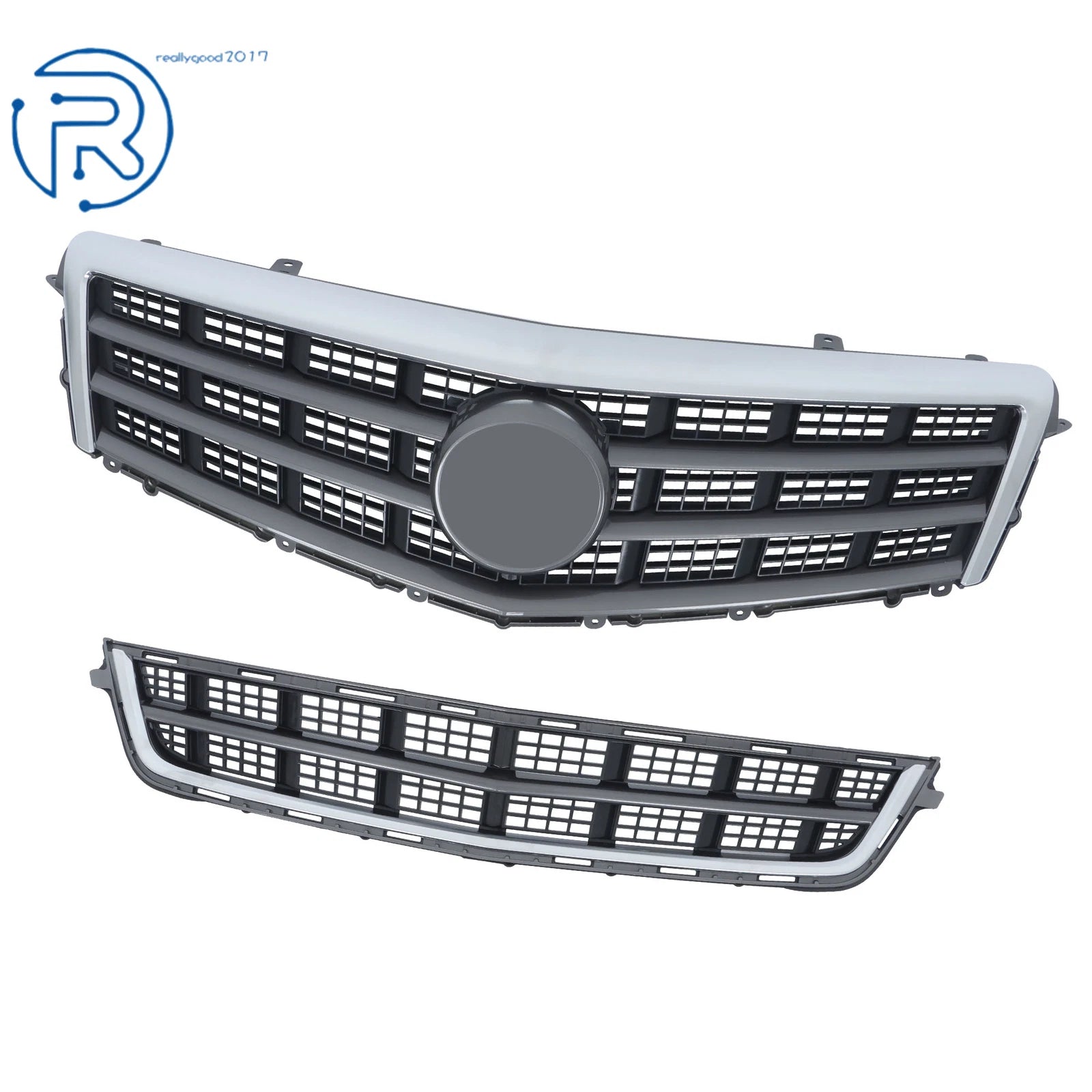 Matte Finish Front Bumper Grilles for Cadillac ATS (2013-2014)