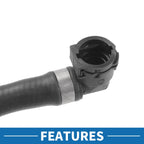 Engine Radiator Hose No. 17127640916 for BMW 528i (2012–2016) Rubber Black