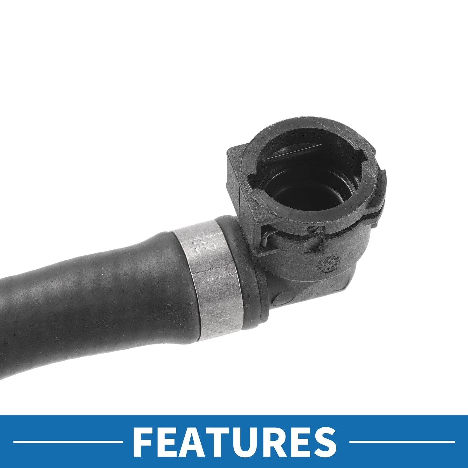 Engine Radiator Hose No. 17127640916 for BMW 528i (2012–2016) Rubber Black